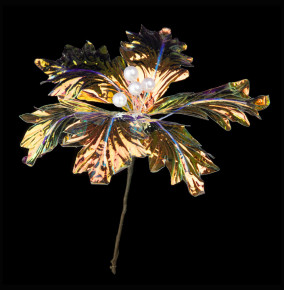 Цветок искусственный 26 см  LEFARD "Пуансетия" / 215330