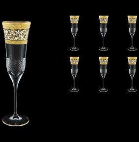 Бокалы для шампанского 170 мл 6 шт  Astra Gold "Аллегро" / 125536