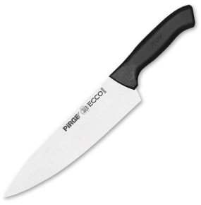 Нож поварской 21 см черная ручка  PIRGE "Ecco" / 321696