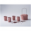 Чайный сервиз 5 предметов розовый  Cmielow Design Studio &quot;BENT&quot; / 163398
