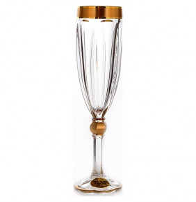 Бокалы для шампанского 160 мл 6 шт  UNION GLASS "Робин /С золотом 1" / 105806