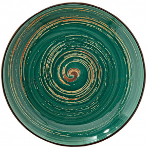 Тарелка 28 см зелёная  Wilmax "Spiral" / 261629