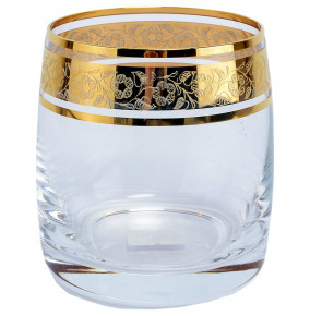 Стаканы для виски 230 мл 6 шт  Crystalite Bohemia "Идеал /Цветочный узор на золоте" / 013448