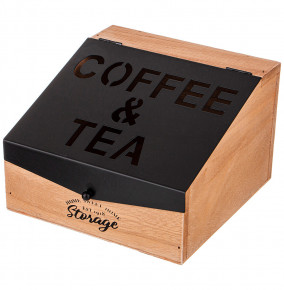 Шкатулка для чая 18 х 18 х 12 см  LEFARD "Coffee & Tea time" / 254852