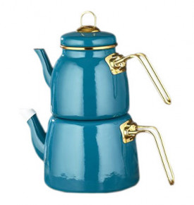 Набор чайников 2 предмета (заварочный 1 л, чайник 2 л) голубые  Paci "Пачи /Элит Класс" / 229272