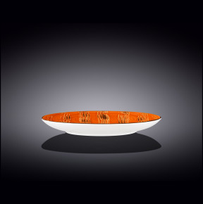 Тарелка 25,5 см глубокая оранжевая  Wilmax "Scratch" / 261829