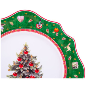 Тарелка 21,1 х 1,7 см  Repast "Christmas world /Green 2" / 337499