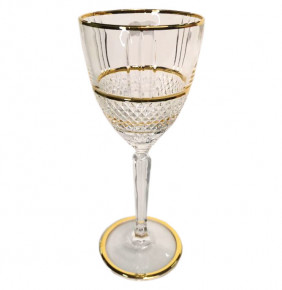 Бокалы для белого вина 230 мл 6 шт  AS Crystal Bohemia "Бриллант /Золотая отводка" AS Crystal / 279100
