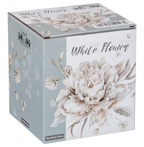 Кружка 420 мл голубая  LEFARD "White flower" / 227344