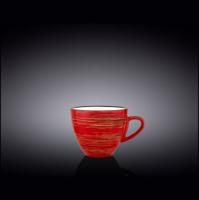 Чайная чашка 190 мл красная  Wilmax "Spiral" / 261564