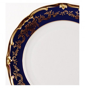 Набор тарелок 26 см 6 шт  Weimar Porzellan "Ювел /Синий с золотым узором" / 047098