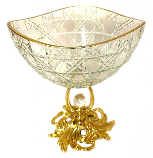 Креманка большая волнистая  Yagmur Hediyelik &quot;Dior /Отводка золото&quot;  / 270598