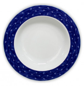 Набор тарелок 22 см 6 шт глубокие  Thun "Кайро /Сине-желтые полоски" / 244772