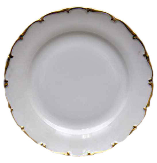 Набор тарелок 19 см 6 шт  Bohemia Porcelan Moritz Zdekauer 1810 s.r.o. &quot;Анжелика /Золотая отводка&quot; / 049987