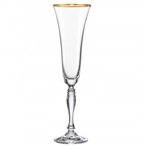 Бокал для шампанского 180 мл 1 шт  Crystalex CZ s.r.o. "Виктория /Отводка золото" / 134612