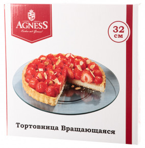 Блюдо 32 х 3 см вращающееся  Agness "Совы" / 224900