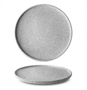 Тарелка 26 см 1 шт неглазурованная  G.Benedikt "Optimo granit /Светло-серый" / 276705