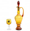 Набор для вина 7 предметов (графин + 6 бокалов по 150 мл) янтарная  Nd Art &quot;Золотой тюльпан&quot; / 200581