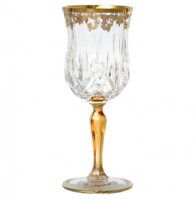 Бокалы для белого вина 160 мл 6 шт  RCR Cristalleria Italiana SpA "Timon /Опера золото" янтарная ножка / 128273