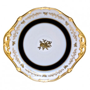 Пирожковая тарелка 28 см  Weimar Porzellan "Анна-Амалия /Золотой букет" / 021014