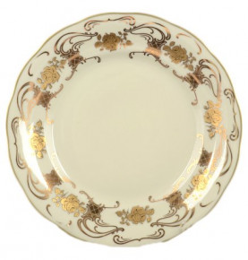 Набор тарелок 19 см 6 шт  Royal Czech Porcelain "Фредерика /Золотая роза" / 098346