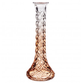 Ваза для цветов 9,5 х 25 см  Alegre Glass "Diamant amber" / 289083