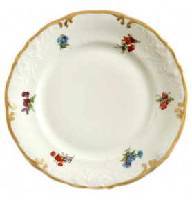 Набор тарелок 19 см 6 шт  Roman Gebis "Фредерика /Мелкие цветы /матовое золото /СК" / 098483