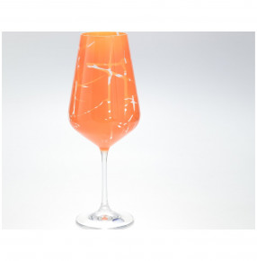 Бокалы для красного вина 550 мл 6 шт  Crystalex CZ s.r.o. "Сандра /Оранжевые" / 147480