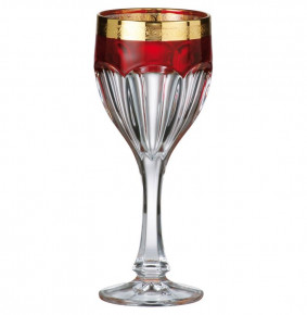 Бокалы для белого вина 190 мл 6 шт  Crystalite Bohemia "Сафари /Рубин /432267" / 045598