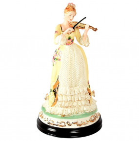 Статуэтка на деревянной подставке  Royal Classics "Скрипачка" / 148422