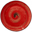 Тарелка 20,5 см красная  Wilmax &quot;Spiral&quot; / 261547