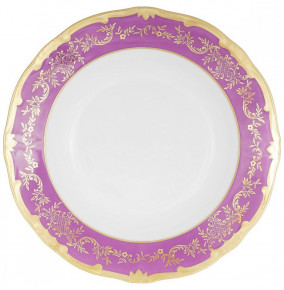 Набор тарелок 22 см 6 шт глубокие  Weimar Porzellan "Ювел /Ассорти /фиолетовый" / 222527