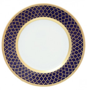 Набор тарелок 17 см 6 шт  Falkenporzellan "Валенсия /Кобальт /В золотом ришелье" / 137694