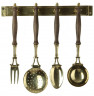 Изображение товара Аксессуары для кухни на подставке 4 предмета 36 х 36 см латунь  ALBERTI LIVIO & C S.A.S. "A. Livio" / 104742