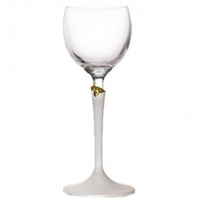 Бокалы для белого вина 150 мл 6 шт  Crystalex CZ s.r.o. "Бриджита /Матовая ножка /с золотом" / 132065