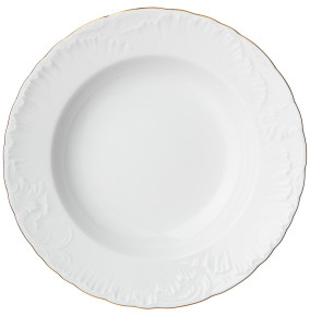 Набор тарелок 22,5 см 6 шт глубокие  Cmielow "Рококо /Отводка золото"  / 261916