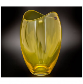 Ваза для цветов 25,5 см желтая  Crystalex CZ s.r.o. "Гондола" / 111350
