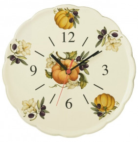 Часы настенные 29,5 см  Artigianato Ceramico by Caroline "Artigianato ceramico /Тыква" / 149468