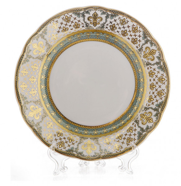 Набор тарелок 19 см 6 шт  Bohemia Porcelan Moritz Zdekauer 1810 s.r.o. &quot;Анжелика 814 /Королевская лилия&quot; / 100576