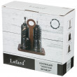 Набор для специй 4 предмета на деревянной подставке  LEFARD &quot;Золотой мрамор /Черный&quot; / 208515