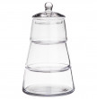 Ёмкость для хранения 14 х 30 см 3 секции с крышкой  Alegre Glass &quot;Sencam&quot; / 289050