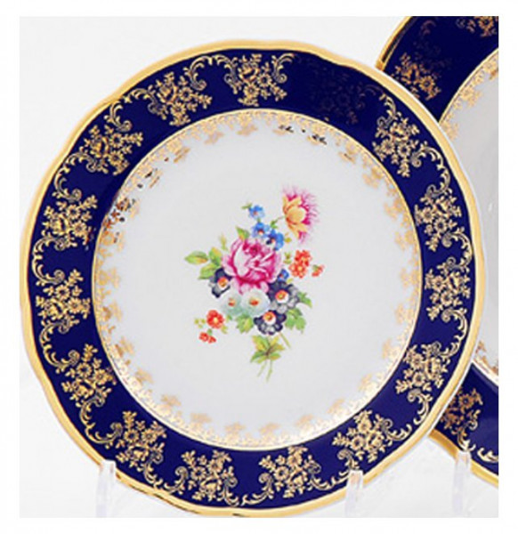 Набор тарелок 19 см 6 шт  Leander &quot;Мэри-Энн /Полевой цветок /Кобальт&quot; / 080215