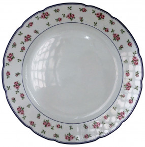 Набор тарелок 25 см 6 шт  Thun "Роза /Мелкие цветы /синяя отводка" / 244089