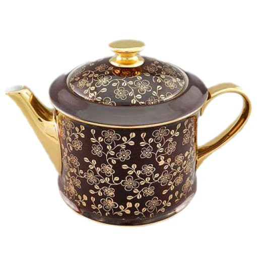 Заварочный чайник 400 мл  Leander &quot;Виндзор /Золотые цветы /шоколад&quot; 1 / 158688
