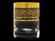 Стаканы для виски 280 мл 6 шт  Rona &quot;Гольф /Золотая коллекция, широкое золото&quot; / 018116