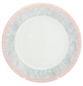 Блюдо 30 см круглое  Thun "Яна /Серый мрамор с розовым кантом" / 128481