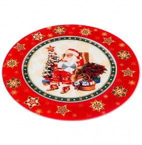 Блюдо 32 х 3 см вращающееся круглое  Agness "Рождественская коллеция" / 190189
