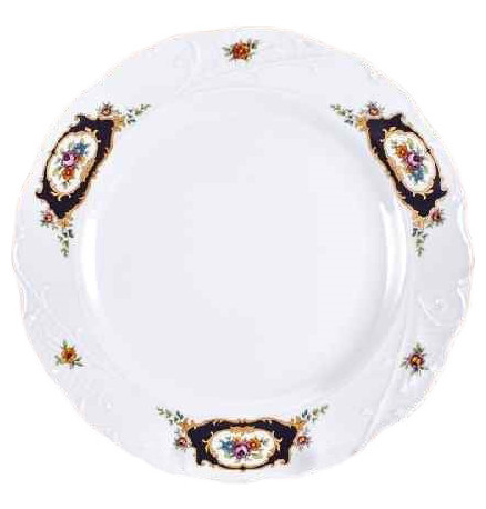 Набор тарелок 19 см 6 шт  Bohemia Porcelan Moritz Zdekauer 1810 s.r.o. &quot;Лиана /Синеглазка&quot; / 051002