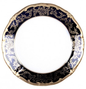 Набор тарелок 19 см 6 шт  Weimar Porzellan "Ювел /Синий с золотым узором" / 016103