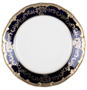 Набор тарелок 17 см 6 шт  Weimar Porzellan "Ювел /Синий с золотым узором" / 016102